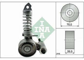 Vantilatör Kayış Gergi Rulmanı  INA 533 0085 30  1340085 1340267 1340550 25195388 55565236 55352021 90531965 90531986 13 40 085 13 40 267 13 40 550 1340551 13 40 551 2048992 20 48 992 6340553 63 40 553
