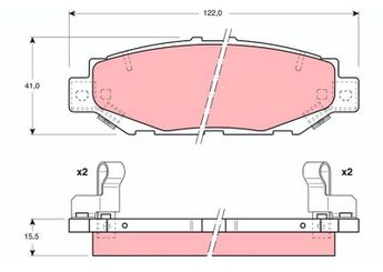 Fren Disk Balata Arka VALEO 671022  446630030 446630020 04466-30020 446630050 04466-30050 446630140 04466-30140 449224090 04492-24090 449230160 04492-30160 449230161 04492-30161 446614040 04466-14040 04466-30030 446650040 04466-50040 446650041 04466-50041 449214150 04492-14150 449214160 04492-14160 449214161 04492-14161 449230140 04492-30140 449250040 04492-50040 449250060 04492-50060