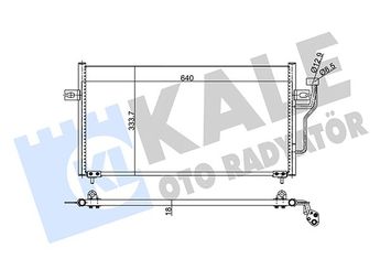 Klima Radyatörü  KALE 343155  MB958166 MR460269