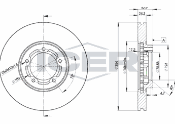Fren Disk Ayna Ön Sağ ve Sol MARGO 2210003  5029815 5025610 5 025 610 5 029 815