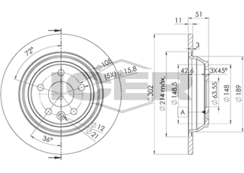 Fren Disk Ayna Arka Sağ ve Sol MARGO 2210029  1864280 2111254 1379931 1 379 931 1385590 1 385 590 1405500 1 405 500 1 864 280 6G912A315BA 6G91-2A315-BA LR027123 LR-027123