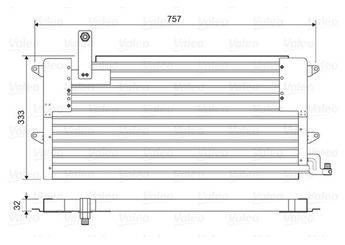 Klima Radyatörü  VALEO 822586  3A0820413 3A0820413A