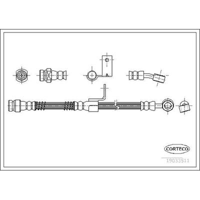 Fren Hortumu Ön Sağ OSSCA 01247