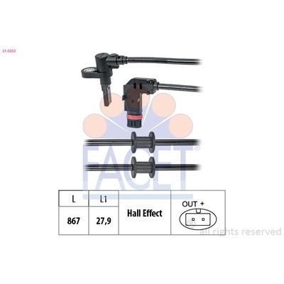 Abs Sensörü Ön Sağ veya Sol WENDERPARTS MA6395401017