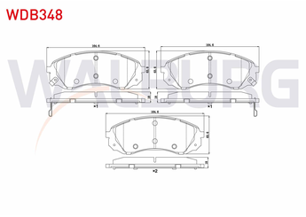 Fren Disk Balata Ön WALBURG WDB348  