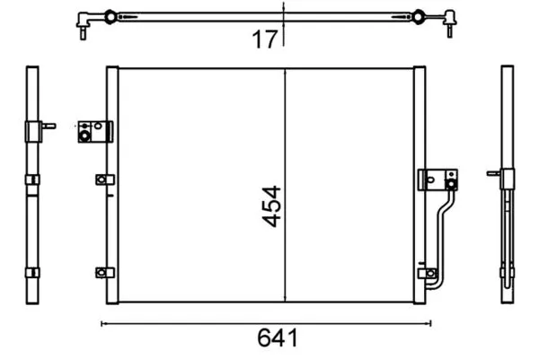 Klima Radyatörü  Ssangyong Actyon Sports (2012->)  MAHLE AC 643 000S
