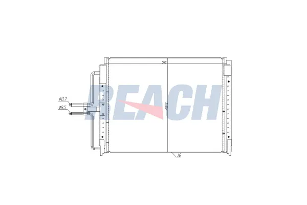 Klima Radyatörü  Renault Laguna Grandtour (K56)(08.1995->)  BSG 75-525-015