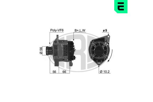Alternatör  Renault Laguna (B56)(04.1998->)  ERA 210490A