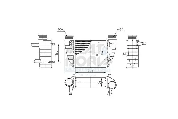Turbo Radyatörü  BEHR 8ML 376 899-051