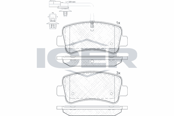 Fren Disk Balata Arka Nissan NV400 Kombi (X62)(2011->)  RENAULT ORJINAL 440603321R