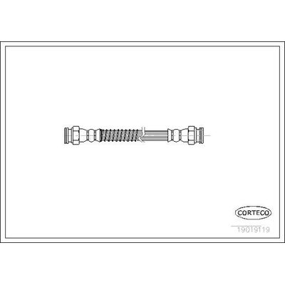 Fren Hortumu Arka Sol Peugeot 306 Cabriolet (S2)(04.1997->)  MAHER 13623