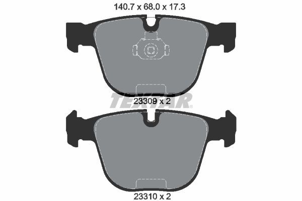Fren Disk Balata Arka BMW 5 Serisi Touring (E61)(2004->)  TEXTAR 2330902