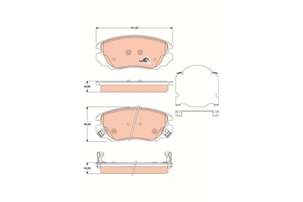 Fren Disk Balata Ön Opel Insignia A (2008->)  TRW GDB1782