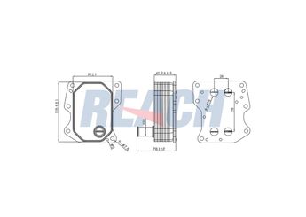 Motor Yağ Soğutucu  GVA 4231000K  6C1Q6B624B1B BK3Q6B624CC 1842739 1469718 2027615 2128720 7C166B624BB BK3Q6B624CA BK3Q6B624CB BK3Q6B624CD