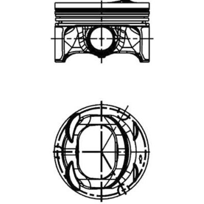 Piston (77.01MM-0.50)  Audi A1 Sportback (8XA)(11.2011->)  SONNE 732KR05402