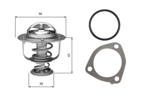Termostat  Mitsubishi Space Wagon (N30/N40)(1991->)  GATES TH31276G1