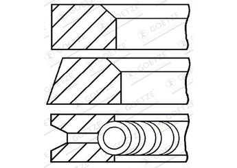 Segman (84.00MM-STD)  GOETZE 08-110200-00  811020000 60778831