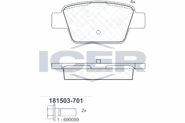 Fren Disk Balata Arka Abarth Stilo (192)(2001->)  OTOZONE FDA2003-R1
