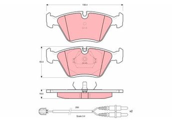 Fren Disk Balata Ön TRW GDB1098  425094 4250 94