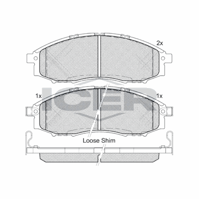 Fren Disk Balata Ön Nissan Navara NP300 Pickup (LCD22)(01.2008->)  AYD 60264A