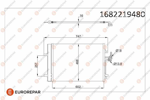 Klima Radyatörü  Land Rover Range Rover Evoque Cabriolet (2015->)  EUROREPAR 1682219480