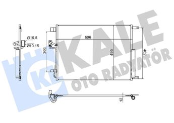 Klima Radyatörü  KALE 382615  921004KJ0A 921004KJ1A