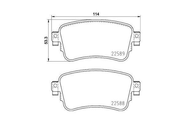 Fren Disk Balata Ön Fiat Scudo (506) P.Van (2022->)  MAGNETI MARELLI 363700461133