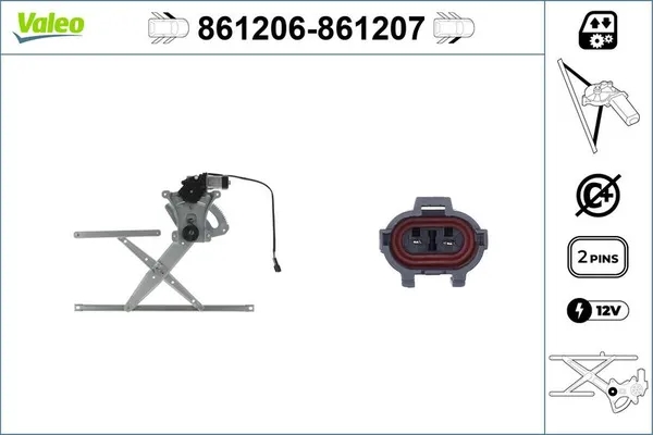 Cam Krikosu Ön Sol Daewoo Kalos (2002->)  VALEO 861206