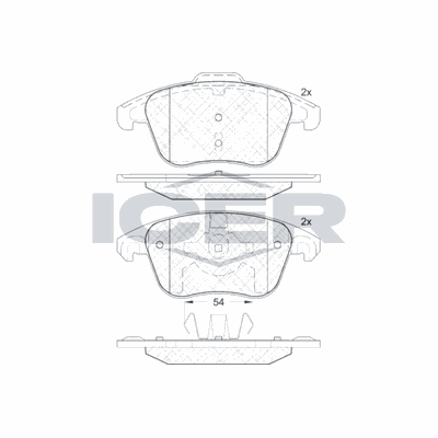 Fren Disk Balata Ön Peugeot 2008 / e-2008 (P1)(11.2019->)  FITPART FIT01014071P