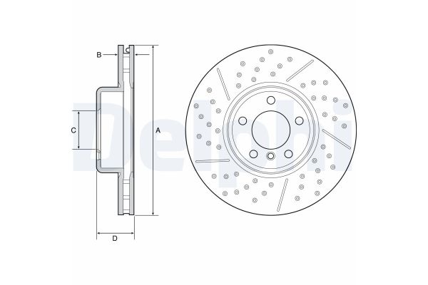 Fren Disk Ayna Ön Sağ ve Sol BMW 3 Serisi Gran Turismo (F34)(2013->)  DELPHI BG9234C
