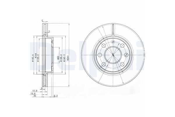 Fren Disk Ayna Ön Sağ ve Sol DELPHI BG3568