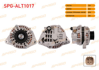 Alternatör  SPAGO ALT1017  6311PLM505RM 31100PLMA01 31100PLMA02 31100PLMA02RM 31100PLMC01 31100PLMC02 06311-PLM-505RM 06311PLM505RM 31100-PLM-A01 31100-PLM-A02 31100-PLM-A02RM 31100-PLM-C01 31100-PLM-C02 31100RJH004 AFGA51 AHGA50 AHGA51 AHGA64 A005TA6991 A005TA6991A A005TA7091 A005TA7091ZC A005TA7091ZE A005TA7191 A005TA7191ZC A5TA6991 A5TA6991A A5TA7091 A5TA7091ZC A5TA7091ZE A5TA7191 A5TA7191ZC