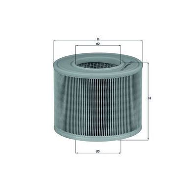 Hava Filtresi  Saab 9-5 Combi (2001->)  MAHLE LX 986