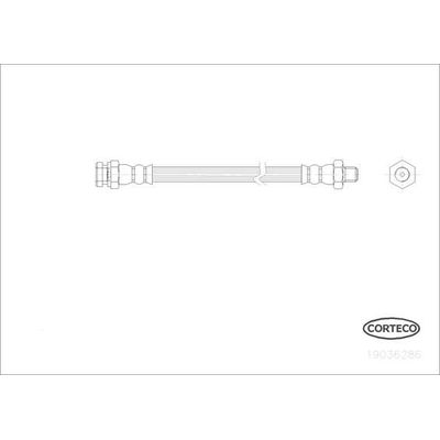 Fren Hortumu Arka Sağ veya Sol CORTECO 19036286
