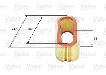 Hava Filtresi  VALEO 585643  PC477 AF4749 50020031 5020031 6143136 86HF9601AA 87HX9601AA AG424 25062032