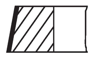 Segman (81.01MM-0.25)  MAHLE 033 04 N1  033 04 N1