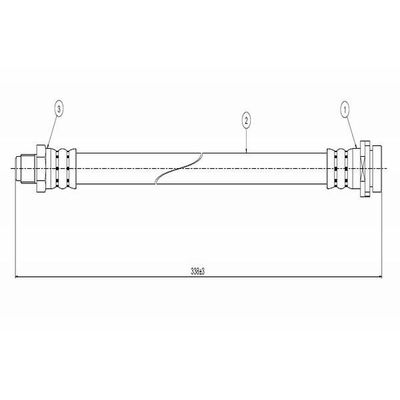 Fren Hortumu Ön Sağ veya Sol Ford Scorpio 4 Kapı/S.Wagon (1995->)  CAVO C800 566A