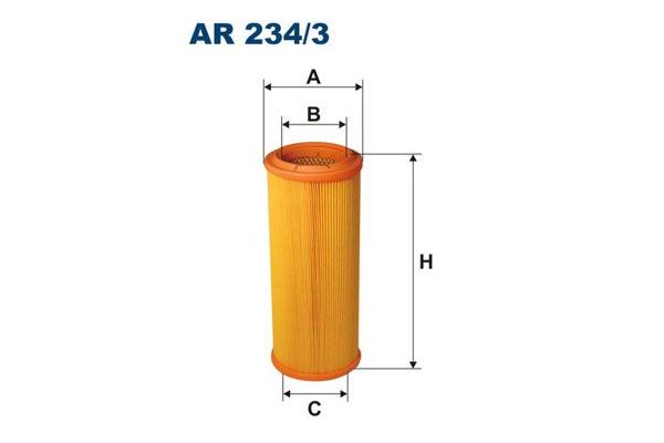 Hava Filtresi  Fiat Doblo (223) Cargo/Combi (08.2005->)  FILTRON AR 234/3