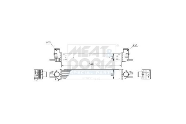 Turbo Radyatörü  AXAM 05-08-05-4072
