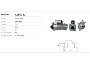 Marş Dinamosu  LUCAS ELEKTRIK LES0362  5802CL 5802CT 5802H6 1475489080 5802F6 5802G4 5802M5 5802S8 9625382480 147363808 1473638080 147548908 M002T80582 M002T84771 M2T80582 M2T84771 5802F7 9625382880