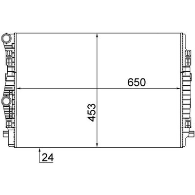 Su Radyatörü  Volkswagen Golf VIII (CD1)(12.2019->)  MAHLE CR 2055 001S