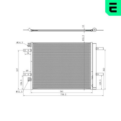 Klima Radyatörü  Peugeot 5008 (06.2017->)  ERA 667457