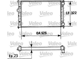 Su Radyatörü  VALEO 730948  7700838134 6K0121253H 6K0121253S