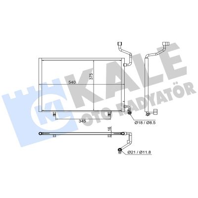 Klima Radyatörü  KALE 382660