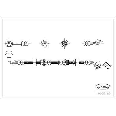 Fren Hortumu Ön Sol CORTECO 19032195