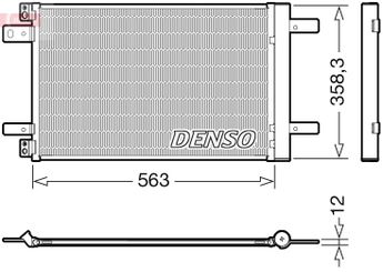 Klima Radyatörü  DENSO DCN21032  3644520 3552498 9673629780 9816746580