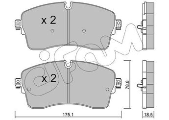 Fren Disk Balata Ön CIFAM 822-1250-1  J9C7133 LR128251