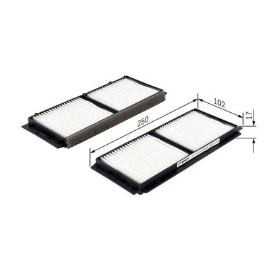 Polen Filtresi  Mazda 3 Sedan (BL)(04.2009->)  BOSCH 1 987 432 209