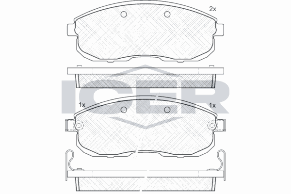 Fren Disk Balata Ön Nissan 200 SX (S13)(09.1988->)  CARRINGO 55078