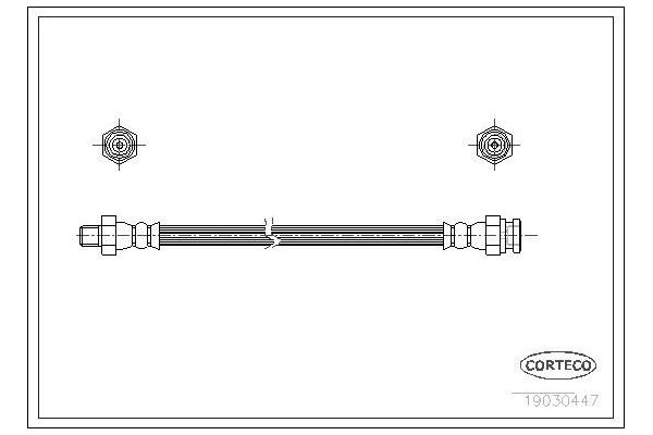 Fren Hortumu Ön Sağ veya Sol MGA 51230